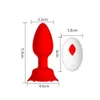 Sex Toy Massager Vibration Rose Silicone Anal Butt Plug Massage App Remote Control Toys for Women Men Adult Games Products