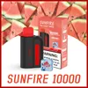 Original engångsvapen Sunfire 10000 puffar 20 ml frukt smaker E CIG VAPES PEN 10000 PULD 10K 12K DIVART AIRFLOW CONTROL RADERABLE E-CIGARETTE BIG PULDS VAPER