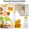 Dinnerware Sets 12 Pcs Drink Container Jar Coffee Syrup Refillable Honey Bottle Sauce Bottles Lids Squeeze Containers Caps