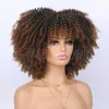 Synthetic Wigs Explosive Wig Headband ffy Short Curly Hair Small Curly Wig Kinky Curly