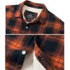 جاكيتات الرجال MAGCOMSEN MENM FLIECE Plaid Flaid Shirt Stupl Button Up Disual Cotton Stack