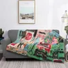 Blankets Basquiat Famous Graffiti Blanket Flannel All Season Multi-function Soft Throw For Bedding Couch Quilt207g