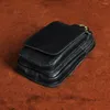 Waist Bags Men Fanny Pack Cell Mobile Phone Case Pocket Purse Travel Male Genuine Leather Hook Hip Bum Belt Bag
