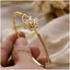 Bangle Dubai Osman Turkish Gold Gold Banles for Women Wedding Biżuteria Drop dostawa bransoletki Dhfkt