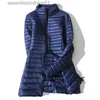 Women's Down Parkas Women Winter Coat 2023 New Ultralight Stand Collar Thin Duck Down Puffer Jacket