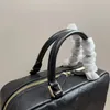 Luxuriöse Designer-Aktentasche aus einfarbigem echtem Leder, französische brandneue Mode-Handtasche mit Diamantgitter und großem Fassungsvermögen, klassische Doppelbrief-Aktentasche von hoher Qualität