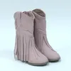 Botas crianças boutique couro para meninas simples moda clássica crianças joelho alto multi cor coração patter longo inverno sapatos 231128