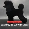 おもちゃプードルペットシミュレーションヘアビューティーフェイク犬モデル練習犬の標準プードル全身偽の髪