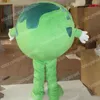 Boże Narodzenie Zielona World Earth Mascot Costume Najwyższa jakość postaci z kreskówek Stroje Halloween karnawałowe garnitury