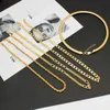 Bröllop smycken set gyllene set halsband örhängen stor storlek nyckel design 24k guld pläterad brasilianska afrikanska smycken för brudgåvor 231128