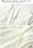 2023 Yaz Beyaz Kirpik Dantel Kerepli İpek Elbise 3/4 Kol V Yez Panelli MIDI Günlük Elbiseler C3A250026