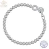 Chaîne WUIHA réel 925 argent Sterling 3MM laboratoire synthèse diamant mariage Tennis pour femmes cadeau d'anniversaire bijoux fins 231129