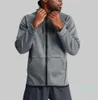 2024-Hommes Nouveau Yoga Zipper Veste à capuche Casual manches longues en plein air Jogger Outfit Fitness Sports Double face tissu brossé matériel vêtements d'extérieur ery