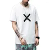 Mens t Shirts T-shirt 2023 Summer Harbor Wind Loose Young Students Handsome Fashion Short Sleeve Plus Size