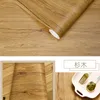 Fondos de pantalla Grano de madera Películas decorativas Vinilo Impermeable Autoadhesivo Renovación Muebles para el hogar Pegatinas de pared para rollos 231128