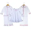 Pyjamas enfants noël famille frère sœur mathématiques filles robe de nuit boutonné bébé vêtements de nuit pour garçons 231128