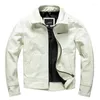 Men's Tracksuits First Layer Cowhide Leather Short Slim-fit Motorcycle Jacket Tuxedo Casual Coat Trend