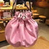 Novos sacos de cosméticos g de logotipo casos florais de batom de cor vermelho roxo blush pacote de bolsa cosmética de grande capacidade, envio rápido