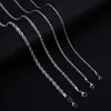 Partihandel 2mm 3mm 4mm 5mm Basic Twisted Chain Halsband Rostfritt stål Twist Rope Chain Halsband för kvinnliga män