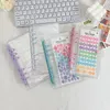 Colorful Binder Pocards Collect Book Postcard Holder 10PCS Sleeves Journal Agenda Planner School Stationery