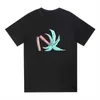 Męskie T-shirt Graffiti Palms Palmangel City Designer Limited Inkjet Printing Men's Women's Chailboat krótki rękawoczestki Hip Hop Tshirts T1f0