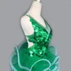 STATE STETY STYL COSTIUM TANIEC Seksowne seniowe cekiny diamentowe sukienki dla kobiet Sukienki Compeititon S-4xl