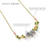 Chokers Juicy Grape Fashion Emamel Koala Bear Branch Pendant Halsband för kvinnor och män 18K Guldpläterad födelsedagsjubileumsgåva 231129