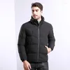 Masculino de inverno masculino parkas casual grosso e com capuz casacos de casacos da Inglaterra estilo sólido vermelho/preto/cinza casaco de zíper mais tamanho 4xl