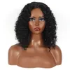 Synthetic Wigs Platform Women's Long Bangs Explosive Head Wrapped in Black Spring Short Curly Hair Whole Head Cover