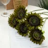 10Pc Retro Sunflower Artificial Silk Flower Christams Home Living Room Decoration Bouquet Wedding Party Layout Photography Props