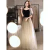 Party Dresses Black Evening Dresses Ladi Banquet Elegance and Celebrity French Host Bridmaid Dresses Student Art Examination Dresses