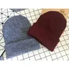 Beanies Beanie/Skull Caps Fashion Knitted Winter Warm Hat For Women Solid Color Beanie Bonnet Femme Skullies Cotton Autumn Casual hoeden Capsb