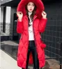 2050 Nouveau style grand manteau d'hiver en fourrure épaissie parka femmes couture mince long manteau d'hiver en coton dames vers le bas parka doudoune femmes