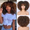 Synthetic Wigs Explosive Wig Headband ffy Short Curly Hair Small Curly Wig Kinky Curly