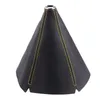 16mm universal PU leather car shift collar carbon fiber automatic car manual shift lever knob shift boot cover leggings