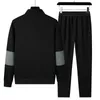 Mens Tracksuits Fashion Warm Tracksuit Autumn Winter Casual Men Sportswear Sets Jacket Sweatpants 2 Pieces Set Male Sweatsuit Fitness Clothing 231129