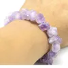 Strand LL – Bracelet en dents d'améthyste naturelle, forme irrégulière, Style Unique, cadeau pour petit ami et petite amie, beaux bijoux