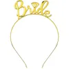 Bride Letter Bride to be Wedding Headdress Accessories Party Headband Alloy Headband Hair Accessories Single Party Headpieces