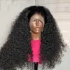Synthetic Wigs Front Lace Small Curl Wig Cover Human Hair 13 * 4 Front Lace Body Small Curl Lace Headband