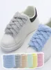 Shoe Parts Accessories 1 Pair Plush Sneakers Shoelaces Shoes Laces For Unisex Flat Strings 231128