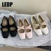 Mary Bassow Flat Band Autunno Elastico Janes Donne Slip on Square Ballet Dress Office Lady Cross Shoes Shoes 231128 137