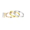 High end gold link bracelet luxury screwdriver love bracelet Fashion unisex cuff bracelet 316L stainless steel plated 18K gold jewelry Five generations