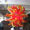 wholesale Hanging giant inflatable star with LED light by LED contorl for nightclub's ceiling decoration