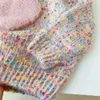 Conjuntos 2023 Estilo coreano Otoño Lindo Color Amor Jersey Moda Cálido Suéter suelto Tops para niños Ropa Niñas de 2 a 8 años 231128