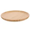 Plates Bamboo Dishes Trays Decor Round Dinner Serving Platters Small Fruit Dessert Cheese Board