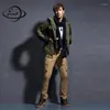 Męskie spodnie Yauamdb Mężczyźni Long Spant Autumn Zima Rozmiar 28-38 Mężczyzna amuflage ładunkowy Multi-Pockets workowate spodnie armia Y78