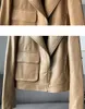 Женская кожаная дубленка 2023, натуральная куртка, женская одежда, женские пальто, модные тонкие мотоциклетные куртки для Zm3183