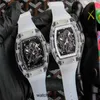 Designer Ri Mliles Montres de luxe Mécanique Cool Montres-bracelets Usine RM055 Mens Fashion Trend Hollow Snow 2023 Style