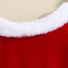ロンパーズザフィーユフェスティバルベイビーのロンパーズパッチワークジャンプスーツキッズガールズセットクリスマスベイビーコスチュームと帽子冬の女の子ウェア231129