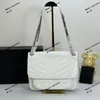 Designertas Dames Luxe Hoge kwaliteit Luxe Mode 8228 Vintage leren tas Voorzijde Clamshell-tas Schoudertas Handtas Dubbeldoel Kettingriem